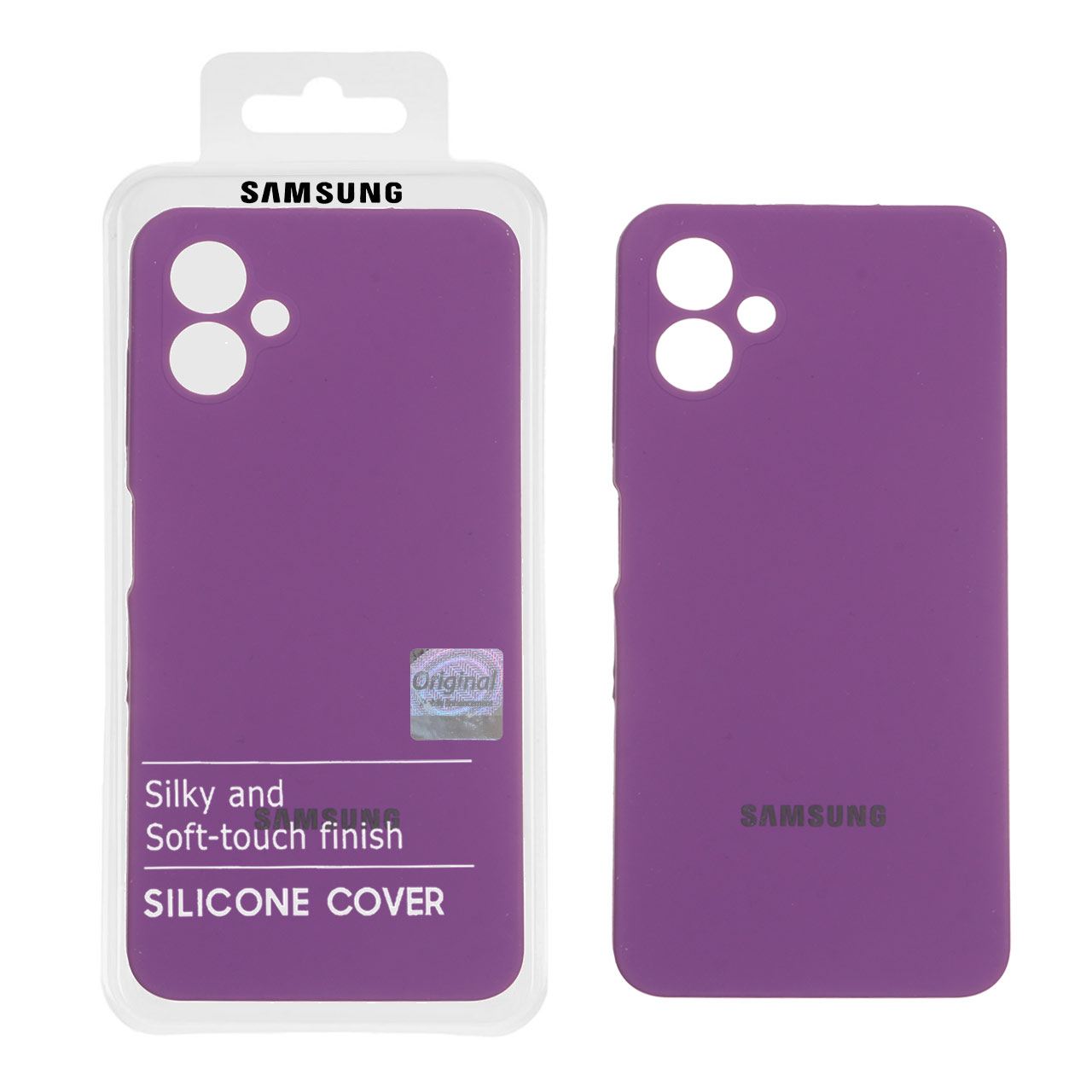 قاب سیلیکونی پاک کنی اورجینال Master Quality مدل Samsung Galaxy A06 - ارغوانی (پک دار)
